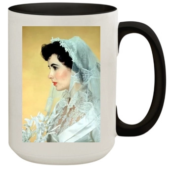 Elizabeth Taylor 15oz Colored Inner & Handle Mug