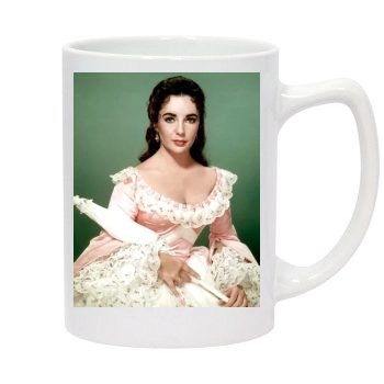 Elizabeth Taylor 14oz White Statesman Mug