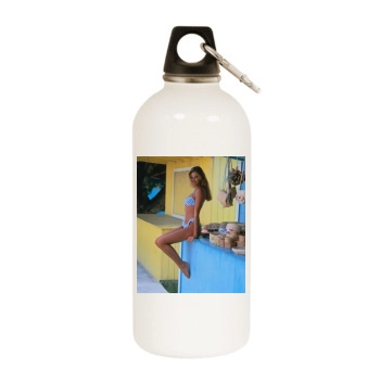 Elle MacPherson White Water Bottle With Carabiner