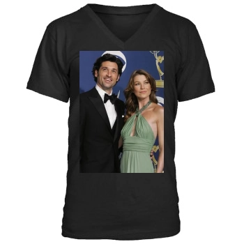 Ellen Pompeo Men's V-Neck T-Shirt