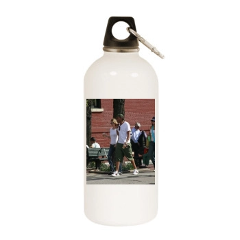 Ellen Pompeo White Water Bottle With Carabiner