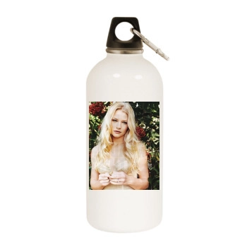 Emilie de Ravin White Water Bottle With Carabiner