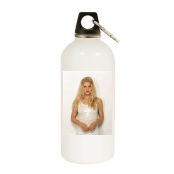 Emilie de Ravin White Water Bottle With Carabiner