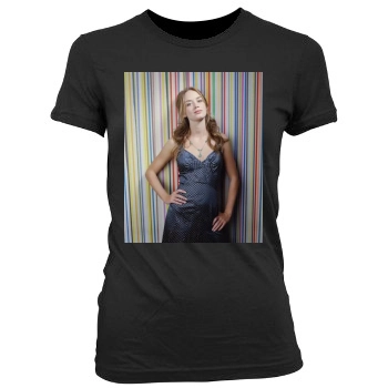 Emily Blunt Women's Junior Cut Crewneck T-Shirt