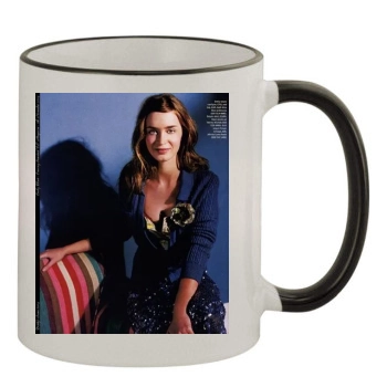 Emily Blunt 11oz Colored Rim & Handle Mug