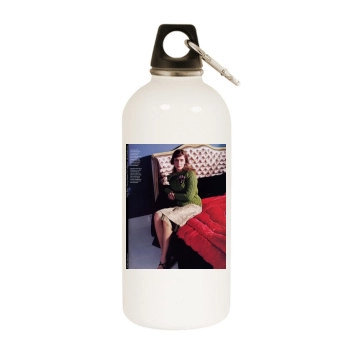 Emily Blunt White Water Bottle With Carabiner