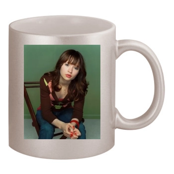 Emily Browning 11oz Metallic Silver Mug