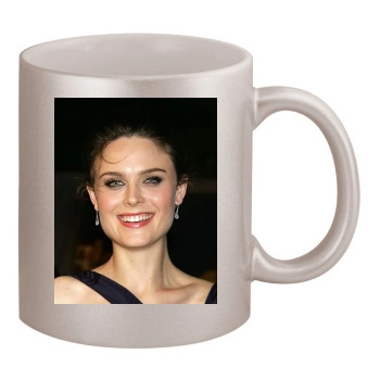 Emily Deschanel 11oz Metallic Silver Mug