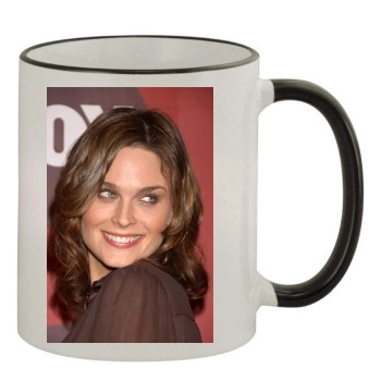 Emily Deschanel 11oz Colored Rim & Handle Mug