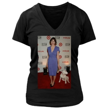 Emily Mortimer Women's Deep V-Neck TShirt