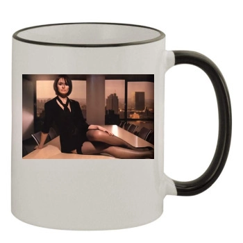 Emily Mortimer 11oz Colored Rim & Handle Mug