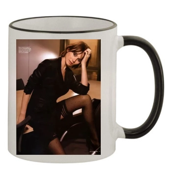 Emily Mortimer 11oz Colored Rim & Handle Mug