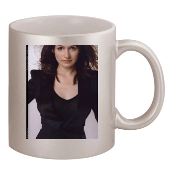 Emily Mortimer 11oz Metallic Silver Mug