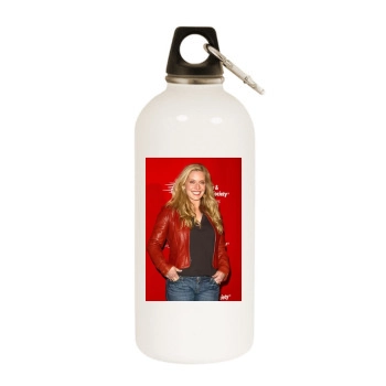 Emily Procter White Water Bottle With Carabiner