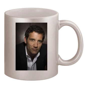 Clive Owen 11oz Metallic Silver Mug