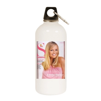 Emma Bunton White Water Bottle With Carabiner