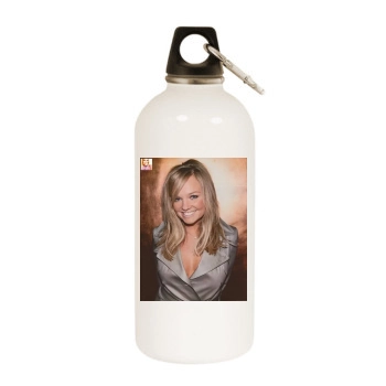 Emma Bunton White Water Bottle With Carabiner