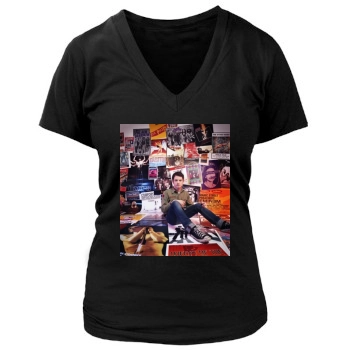 Elijah Wood Women's Deep V-Neck TShirt