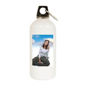 Emma Griffiths White Water Bottle With Carabiner