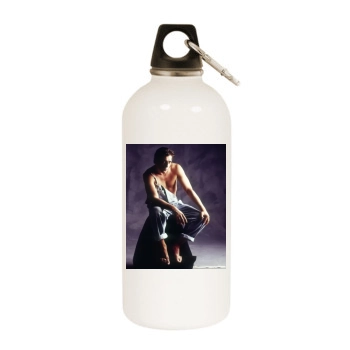 Javier Bardem White Water Bottle With Carabiner