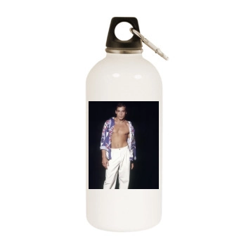 Javier Bardem White Water Bottle With Carabiner