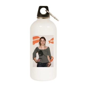 Emma Roberts White Water Bottle With Carabiner