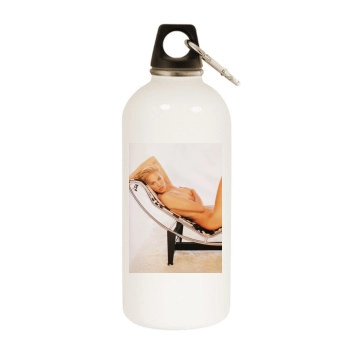 Emma Sjoberg White Water Bottle With Carabiner