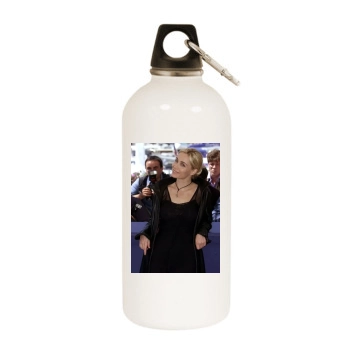 Emmanuelle Beart White Water Bottle With Carabiner