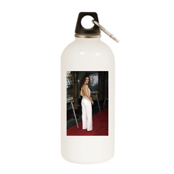 Emmanuelle Chriqui White Water Bottle With Carabiner