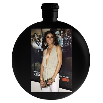Emmanuelle Chriqui Round Flask