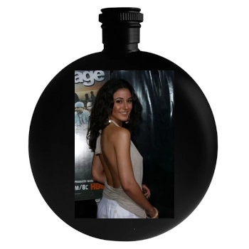 Emmanuelle Chriqui Round Flask