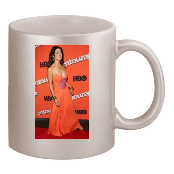 Emmanuelle Chriqui 11oz Metallic Silver Mug