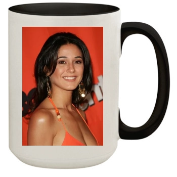 Emmanuelle Chriqui 15oz Colored Inner & Handle Mug