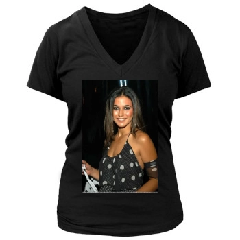 Emmanuelle Chriqui Women's Deep V-Neck TShirt