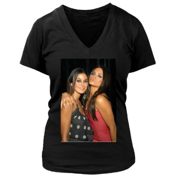 Emmanuelle Chriqui Women's Deep V-Neck TShirt