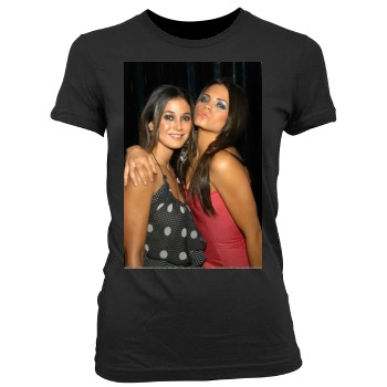 Emmanuelle Chriqui Women's Junior Cut Crewneck T-Shirt