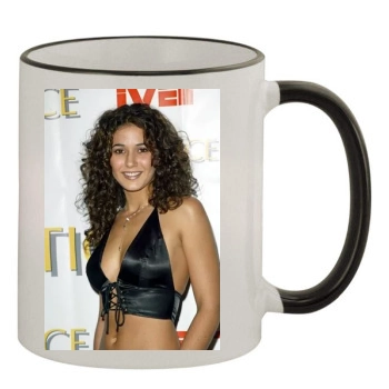 Emmanuelle Chriqui 11oz Colored Rim & Handle Mug