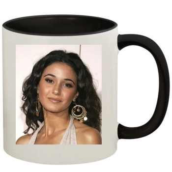 Emmanuelle Chriqui 11oz Colored Inner & Handle Mug