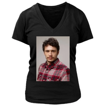 James Franco Women's Deep V-Neck TShirt