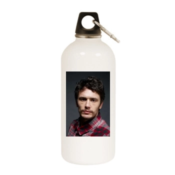 James Franco White Water Bottle With Carabiner