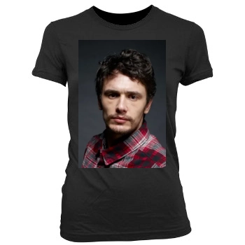 James Franco Women's Junior Cut Crewneck T-Shirt