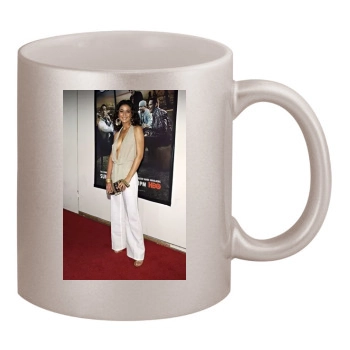 Emmanuelle Chriqui 11oz Metallic Silver Mug