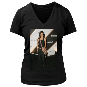 Emmanuelle Chriqui Women's Deep V-Neck TShirt