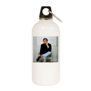 Randy Quaid White Water Bottle With Carabiner