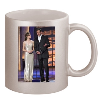 Emmy Rossum 11oz Metallic Silver Mug