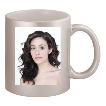 Emmy Rossum 11oz Metallic Silver Mug