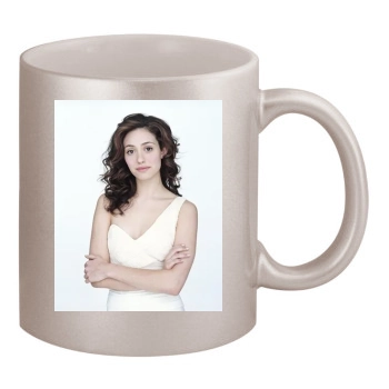 Emmy Rossum 11oz Metallic Silver Mug