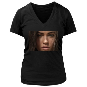 Megan Fox Women's Deep V-Neck TShirt