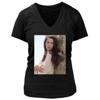 Megan Fox Women's Deep V-Neck TShirt