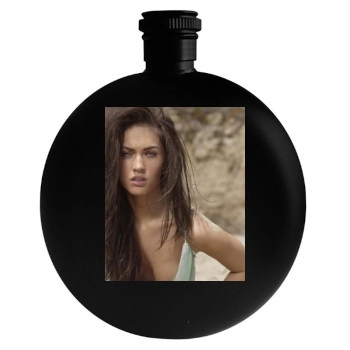 Megan Fox Round Flask